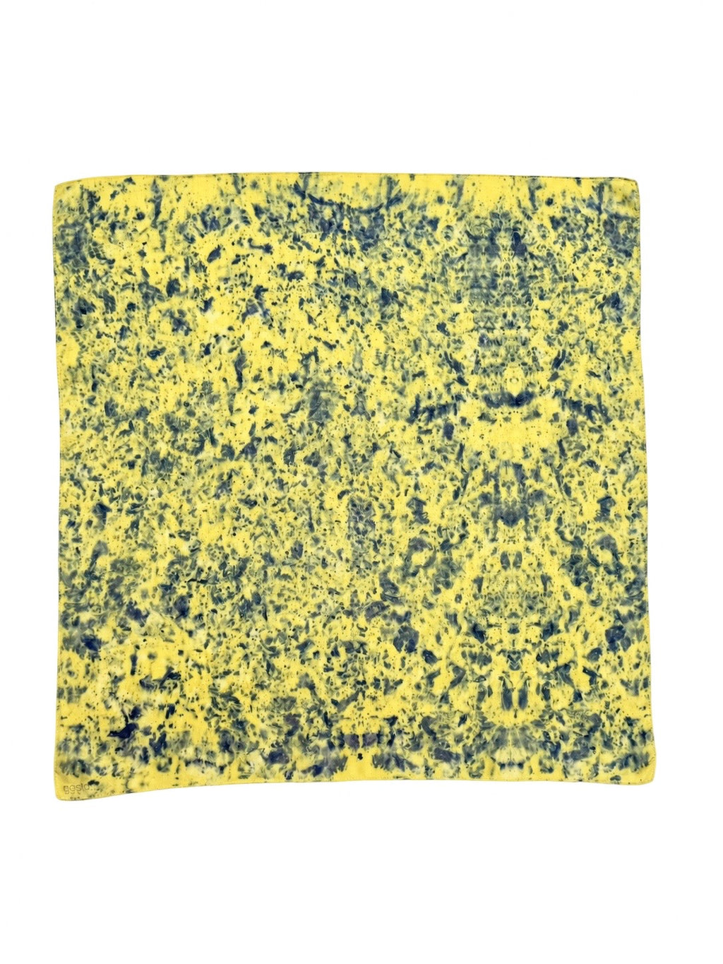 musgo #1 _ pañuelo de algodón y seda con estampación botánica / 53x53 cm.