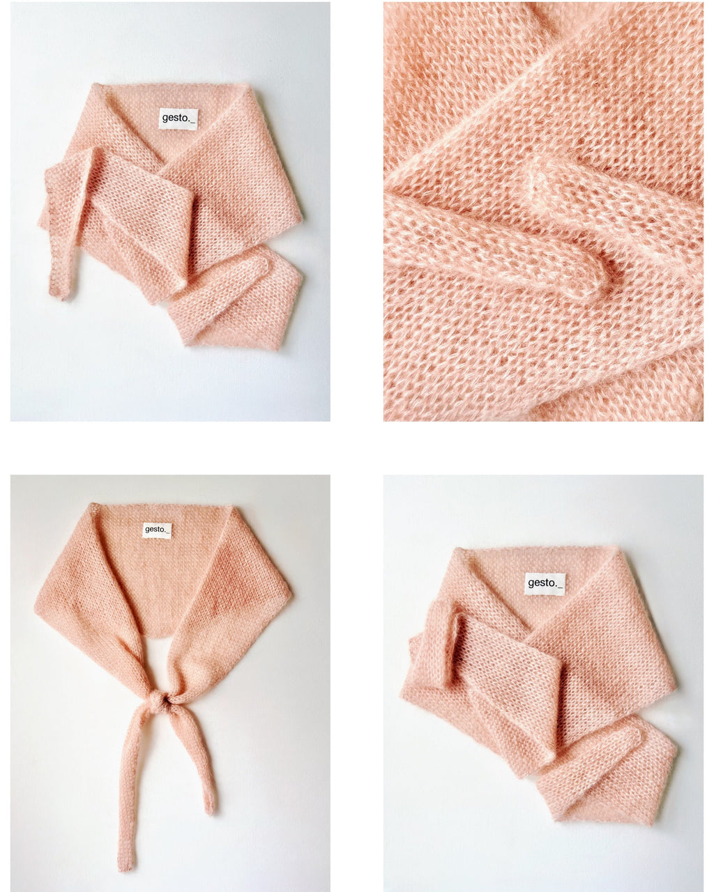 pañoleta de mohair y seda con tintes naturales _ sándalo