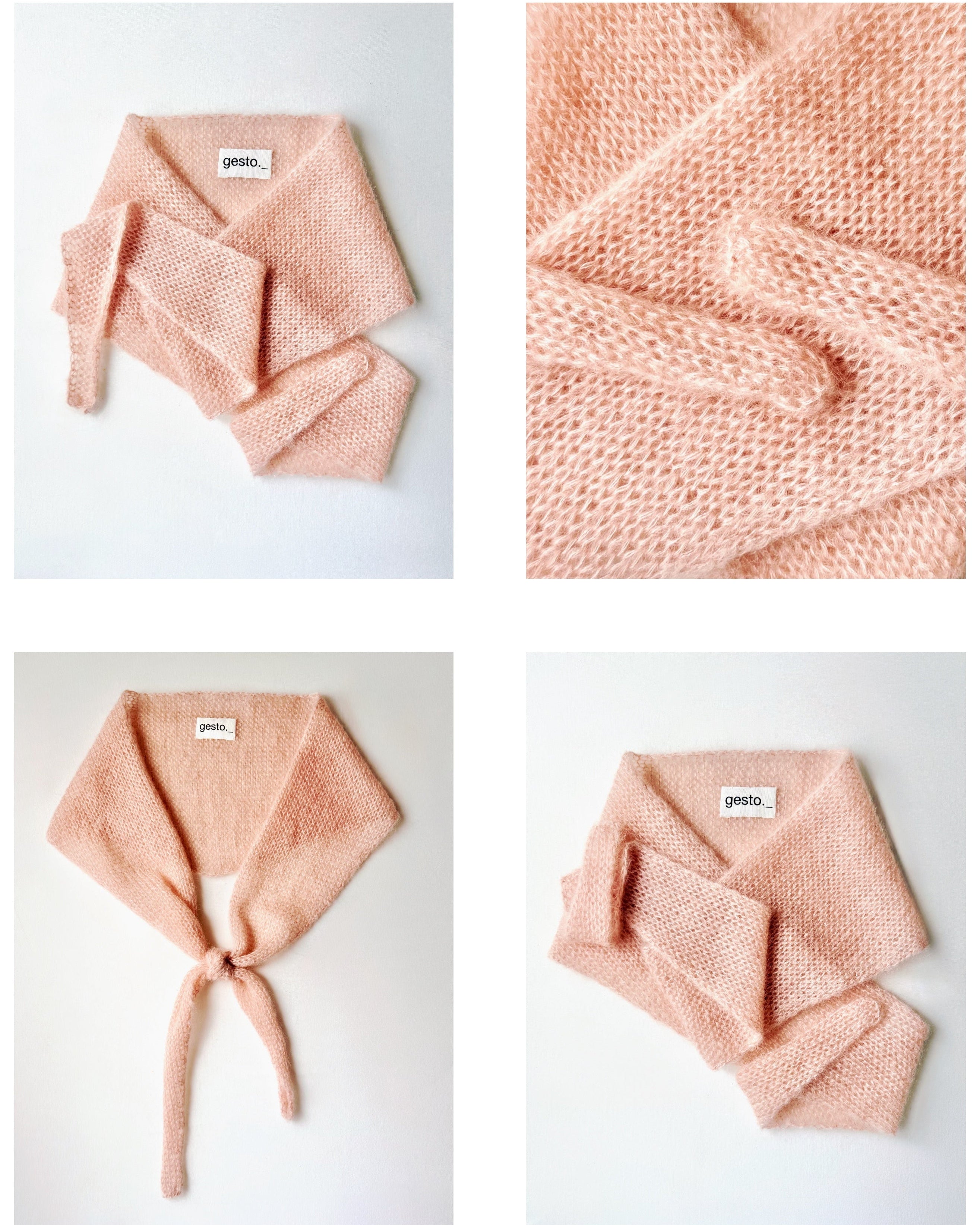 pañoleta de mohair y seda con tintes naturales _ sándalo