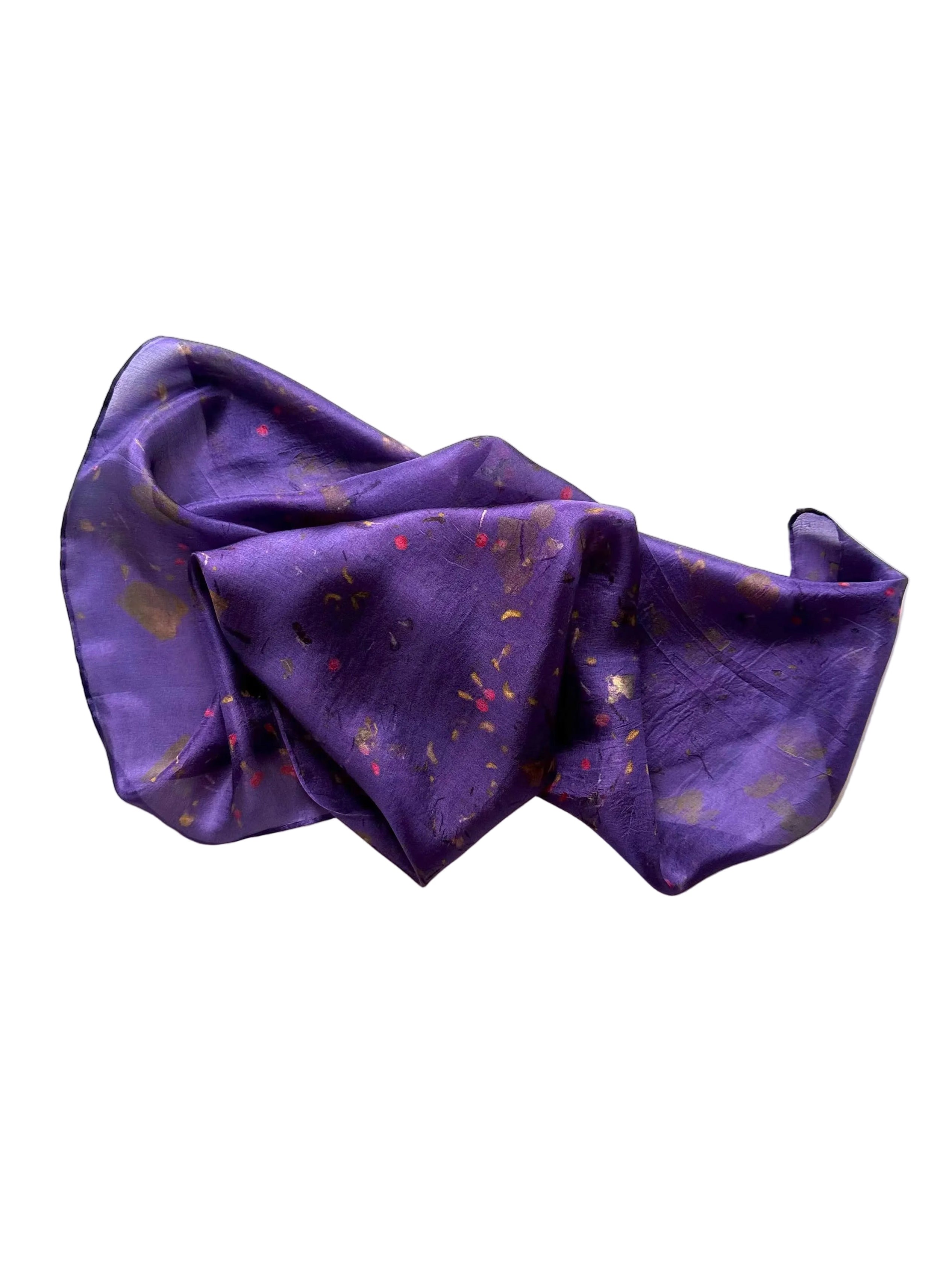 nocturna #1 _ pañuelo de seda con tinte natural / 55x55 cm.