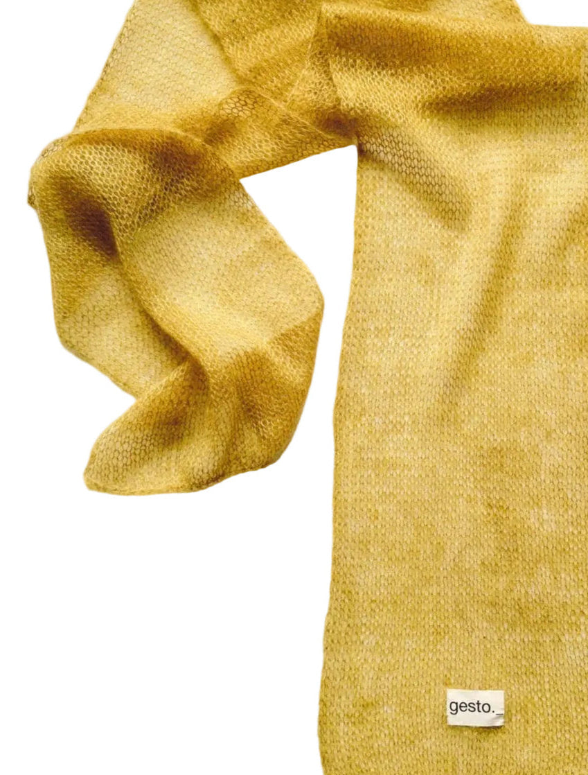 echarpe de mohair y seda _ pequeño _ cebolla