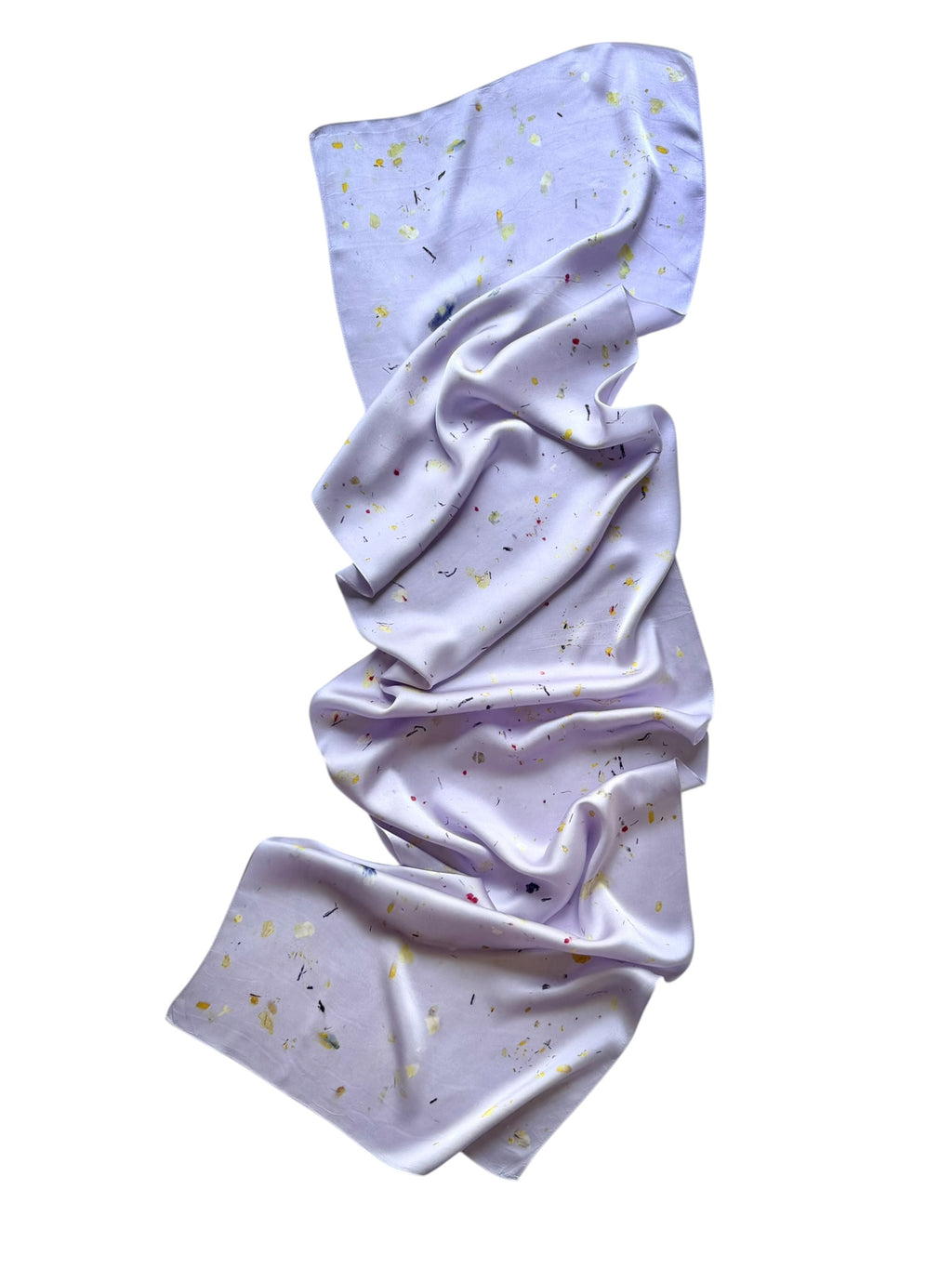 aire #6 _ pañuelo de seda con estampación botánica / 180x44 cm.