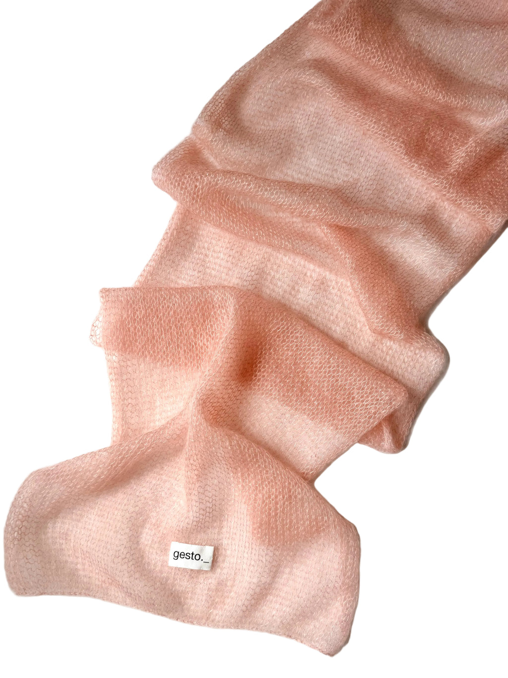 echarpe de mohair y seda con tintes naturales _ mediano _ sándalo