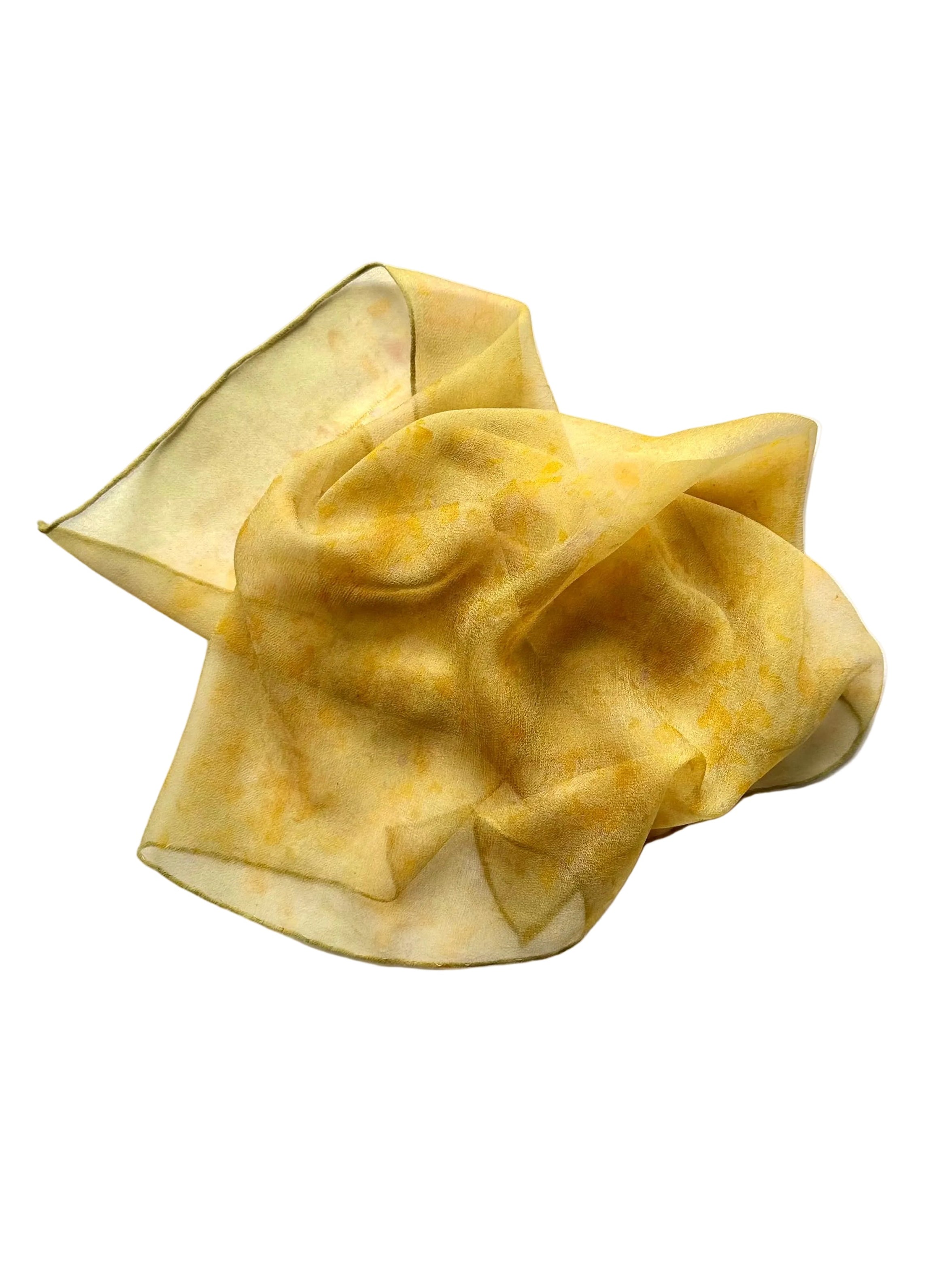 otoño #1 _ pañuelo de seda con tinte natural / 50x50 cm.