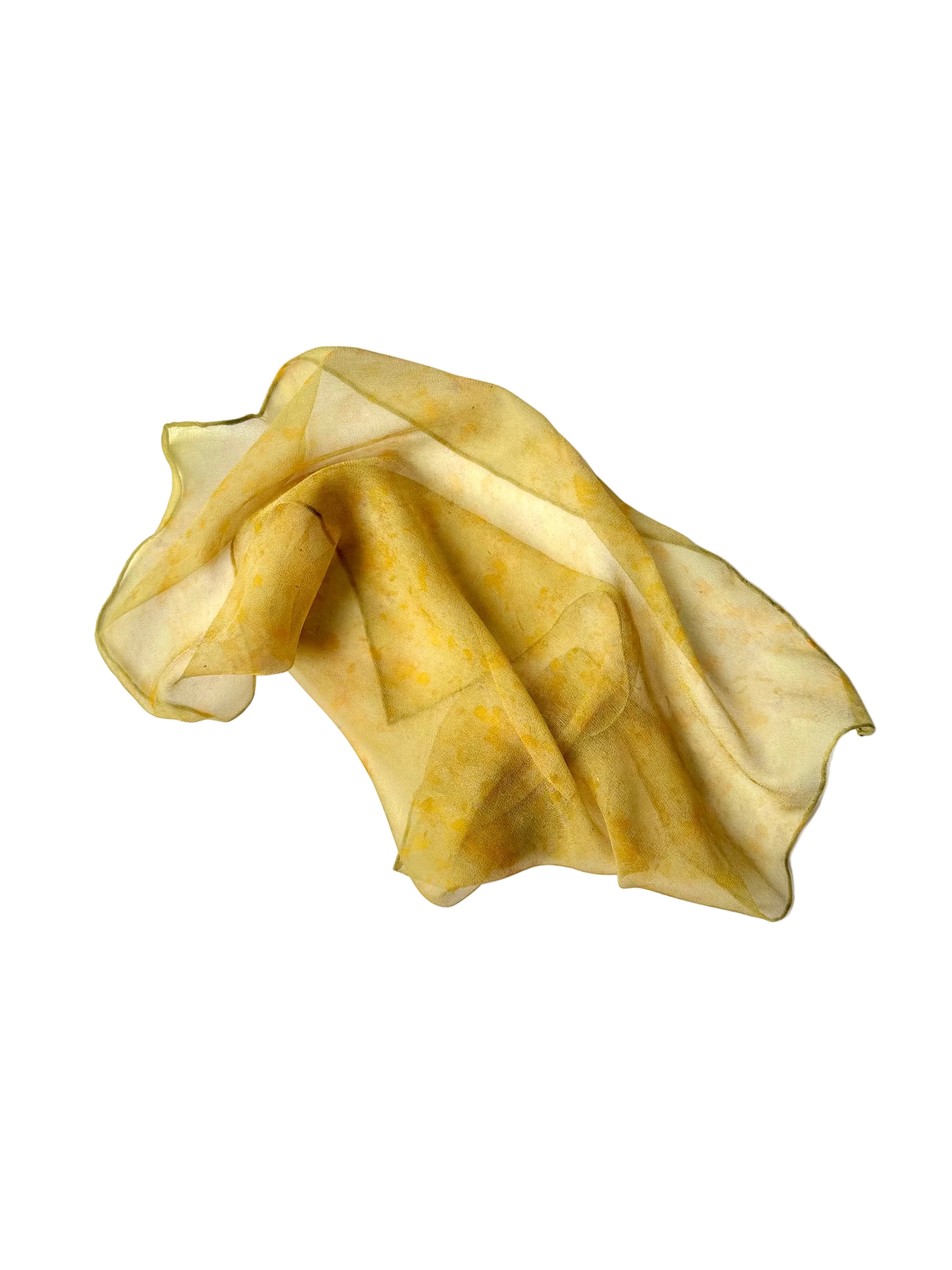 otoño #1 _ pañuelo de seda con tinte natural / 50x50 cm.