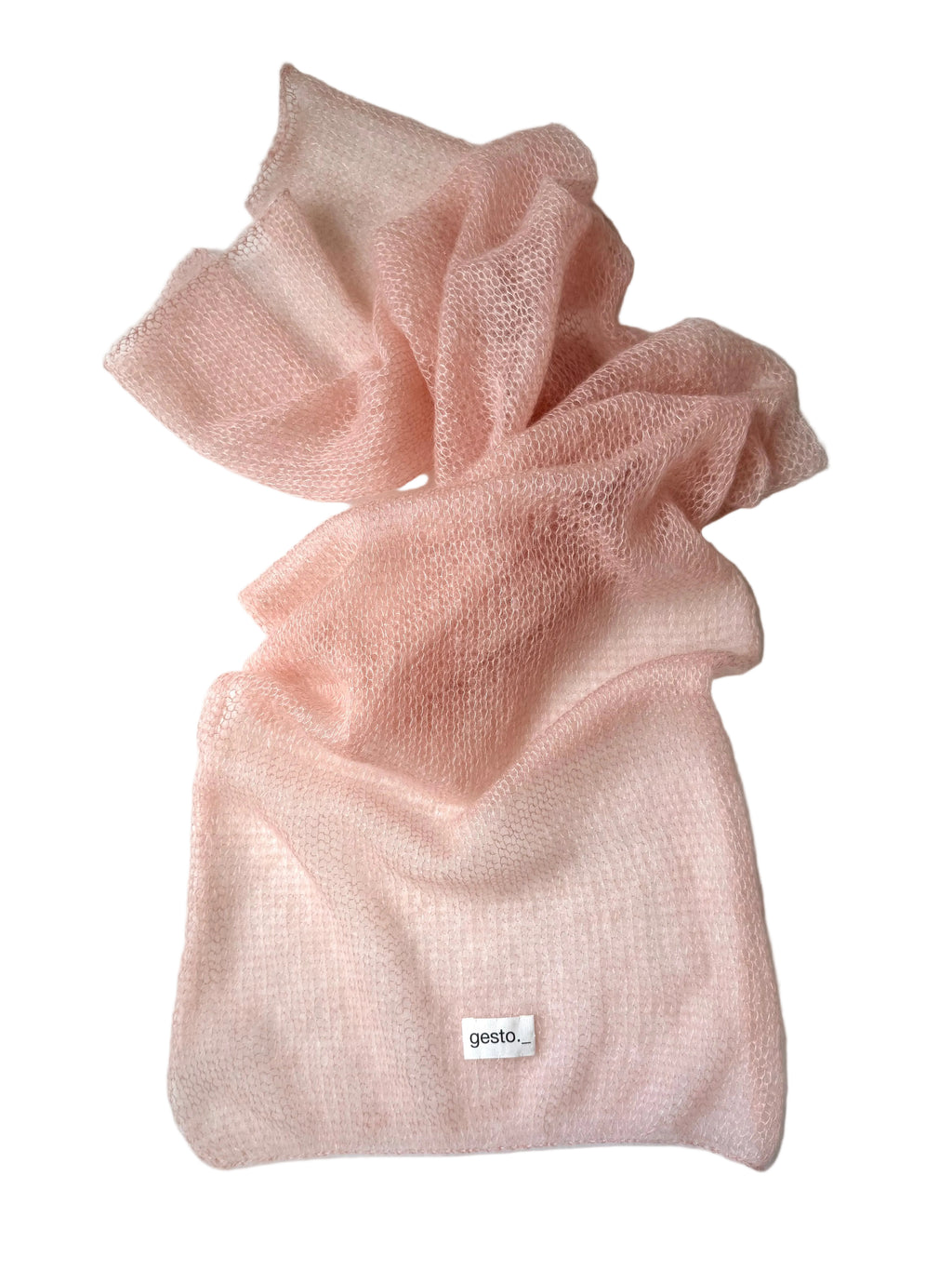 echarpe de mohair y seda con tintes naturales _ mediano _ sándalo