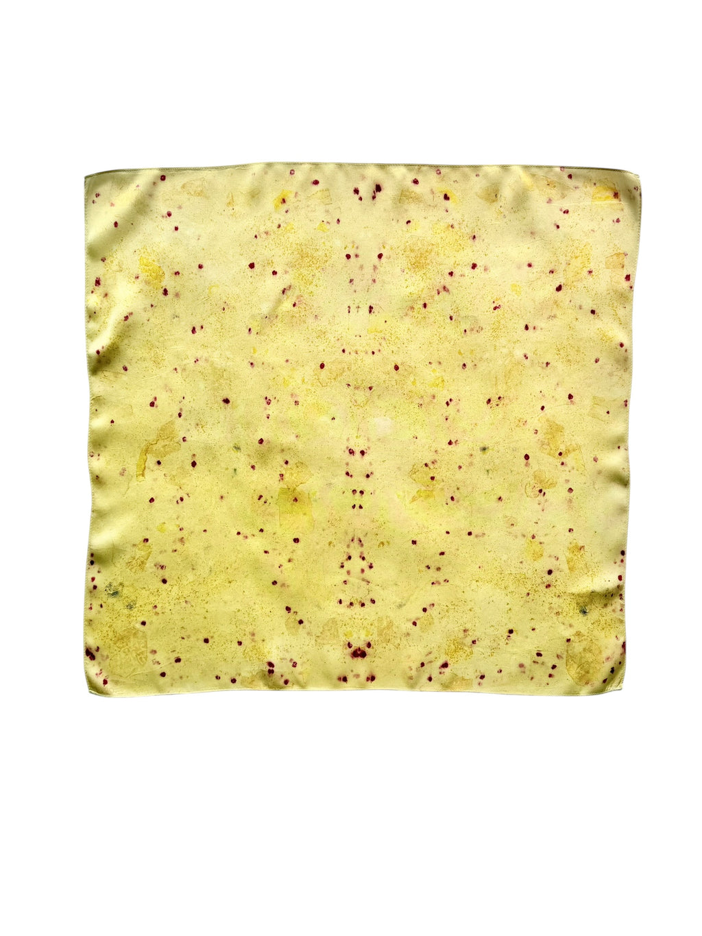sol #2 _ pañuelo de seda con estampación botánica / 53x53 cm.