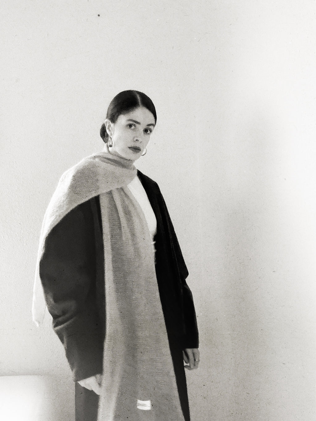 echarpe de mohair y seda _ mediano _ cebolla