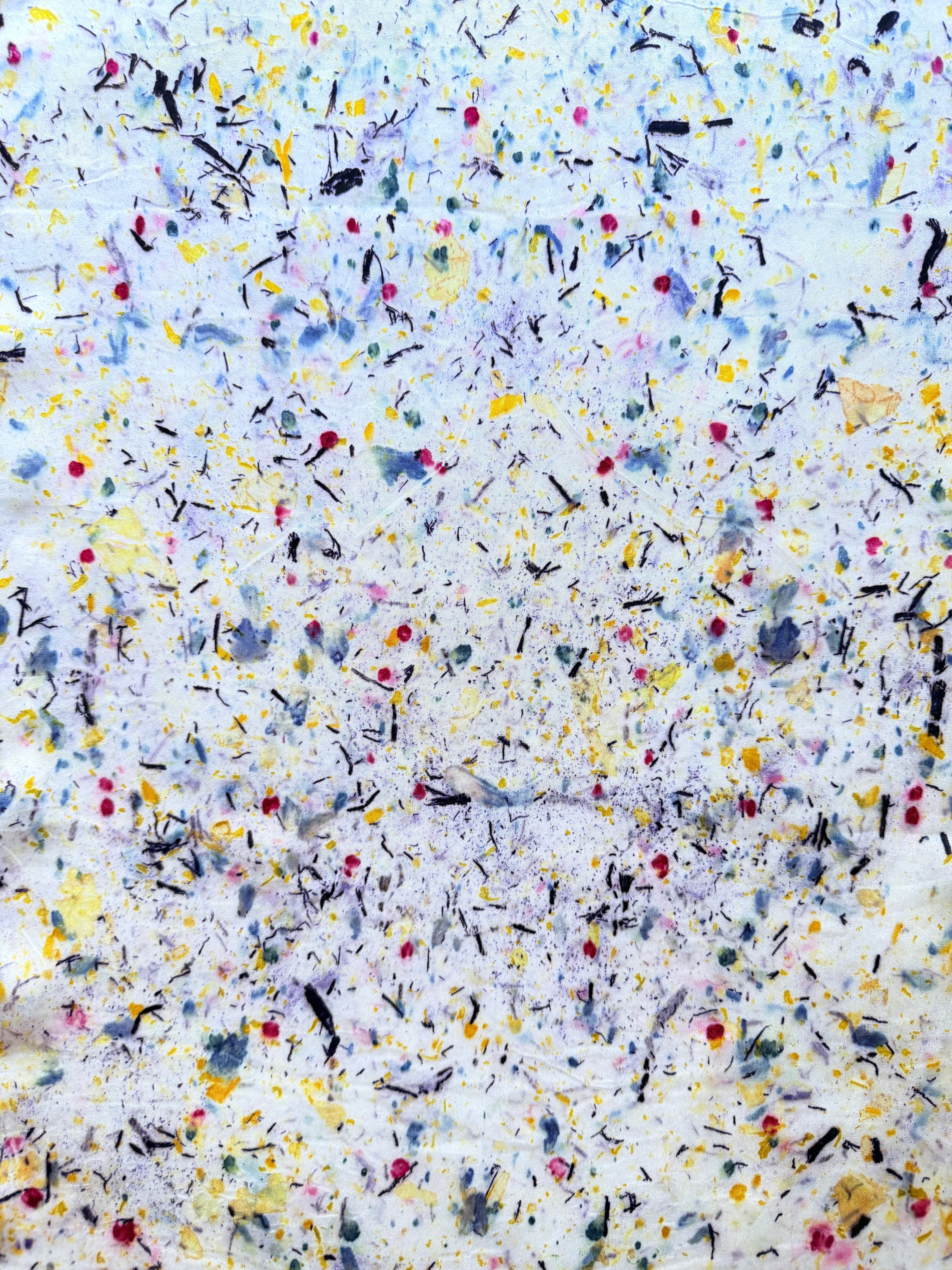 ecos #9 _ pañuelo de seda con estampación botánica / 180x44 cm.