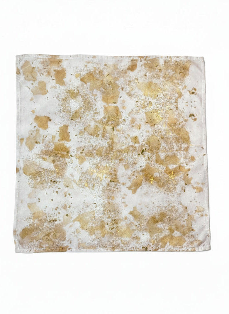 tarareo #1 _ pañuelo de algodón con estampación botánica / 45x45 cm.