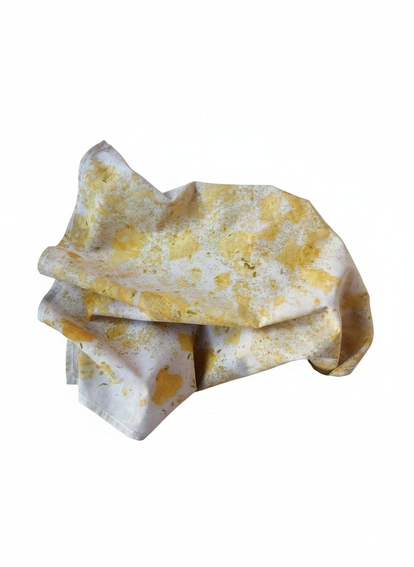 tarareo #1 _ pañuelo de algodón con estampación botánica / 45x45 cm.