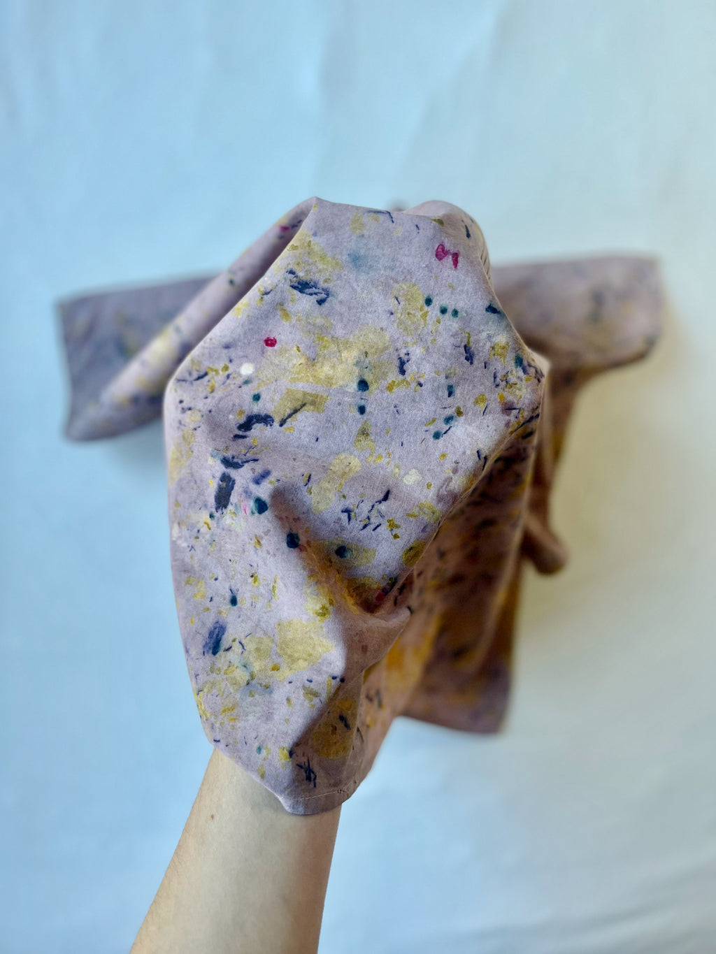 fase #1 _ pañuelo de algodón con estampación botánica / 55x55 cm.