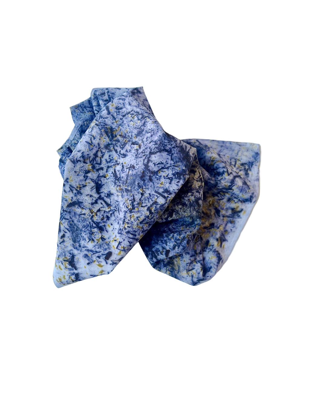 chaparrón #1 _ pañuelo de algodón con estampación botánica / 55x55 cm.