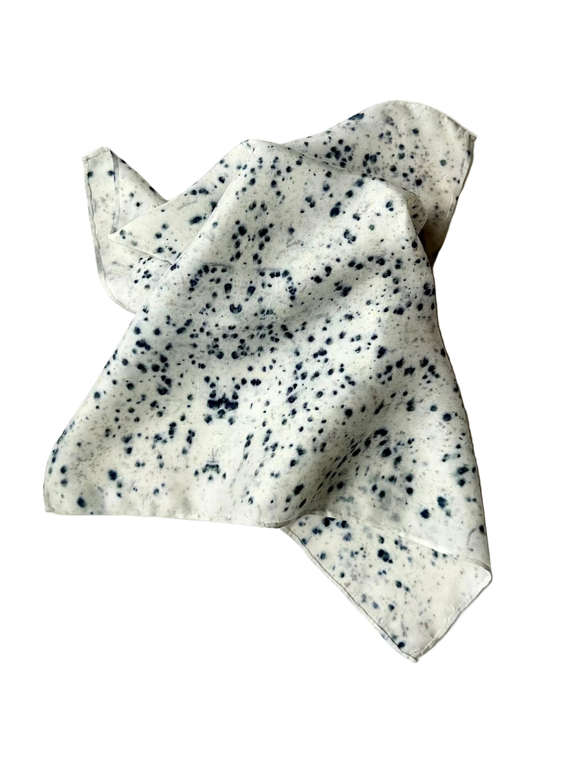 nana #2 _ pañuelo de seda con estampación botánica / 45x45 cm.