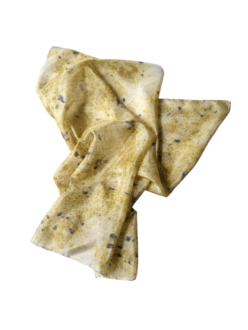 búsqueda #1 _ pañuelo de seda con estampación botánica / 70x70 cm.