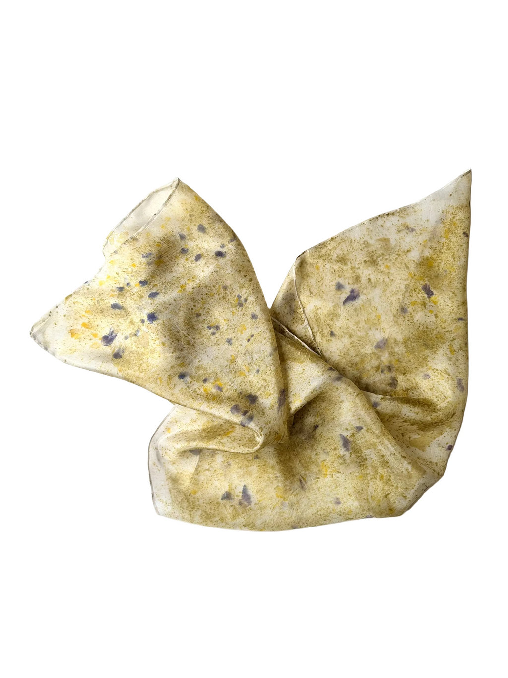 búsqueda #1 _ pañuelo de seda con estampación botánica / 70x70 cm.