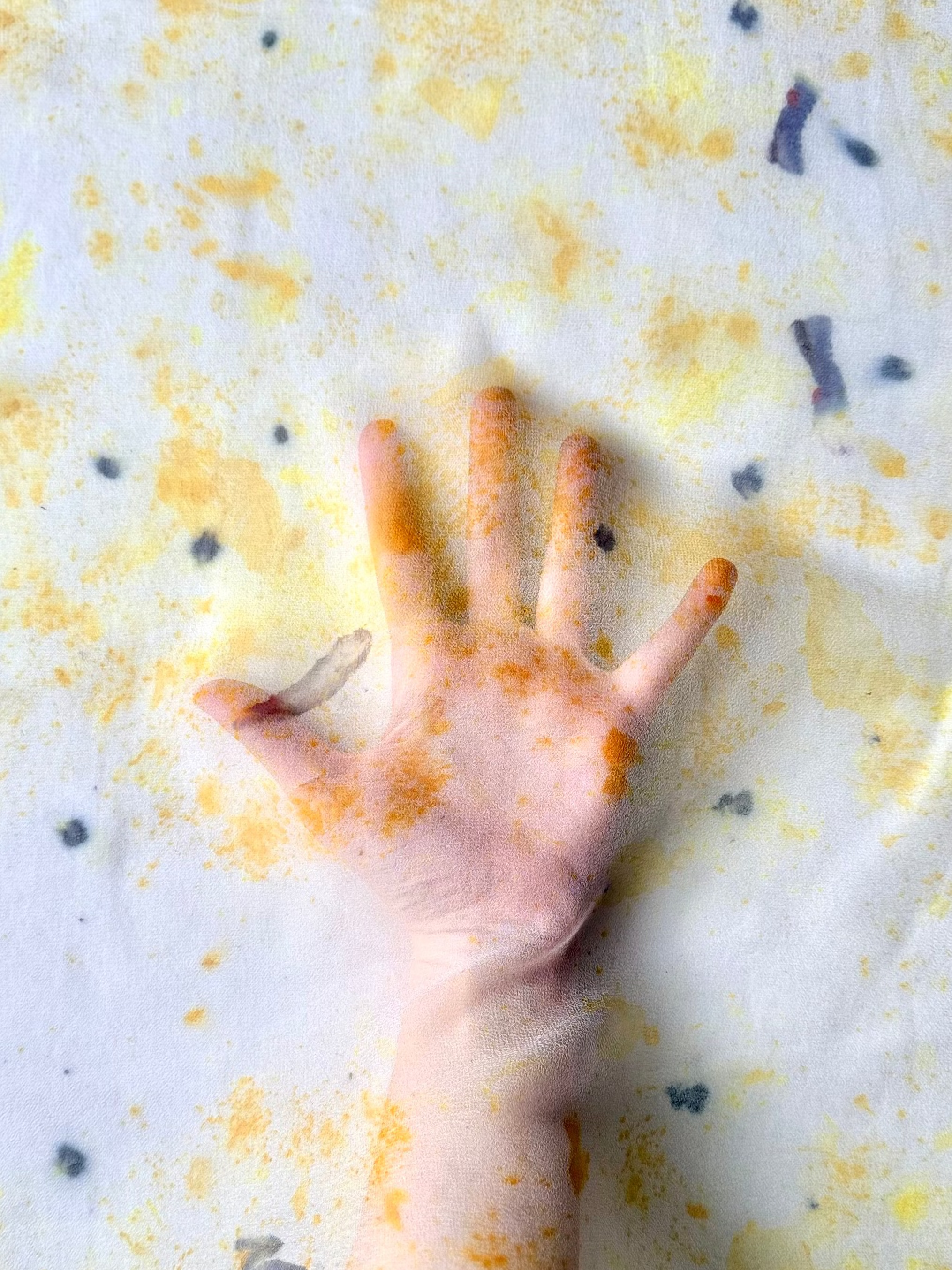 halo #1 _ pañuelo de seda con tinte natural / 50x50 cm.