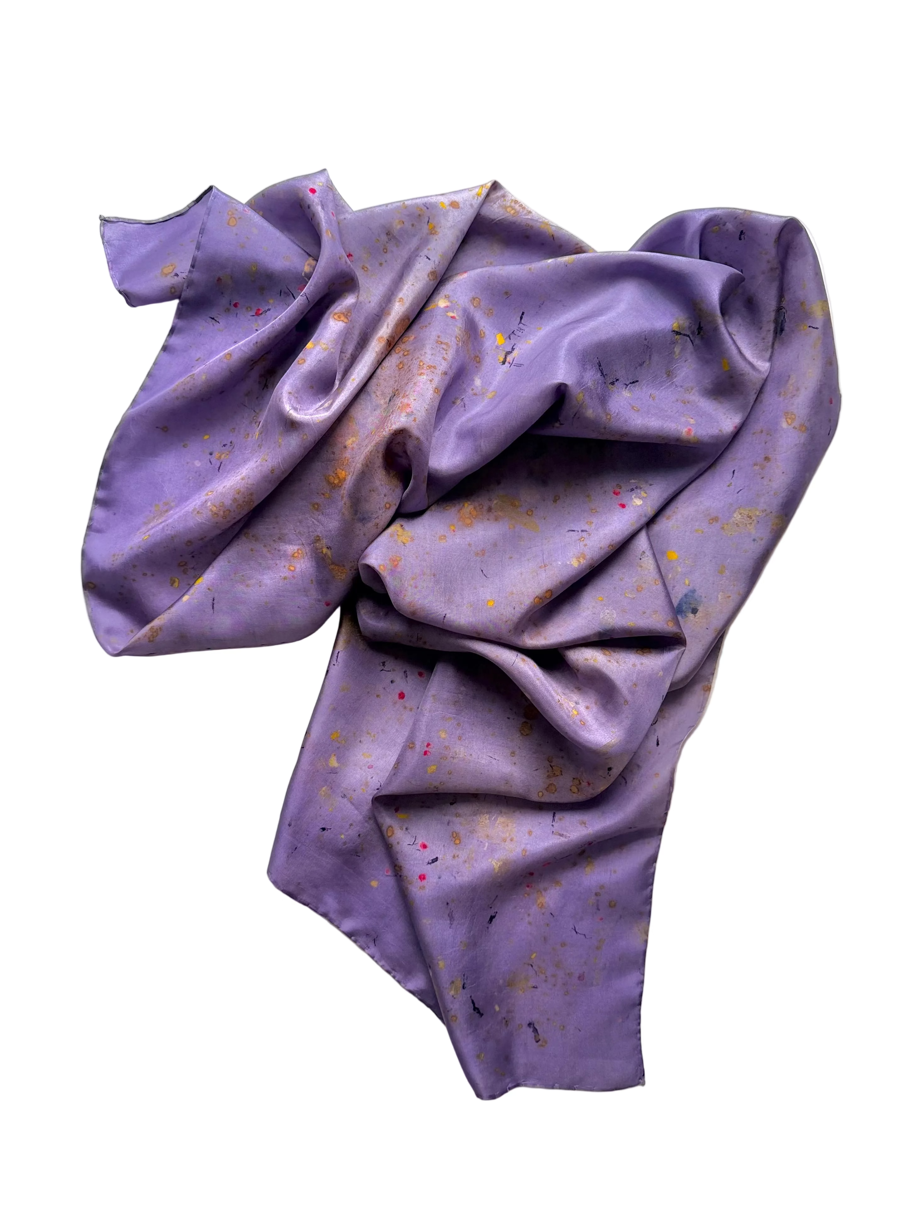 aire #2 _ pañuelo de seda con estampación botánica / 180x45 cm.