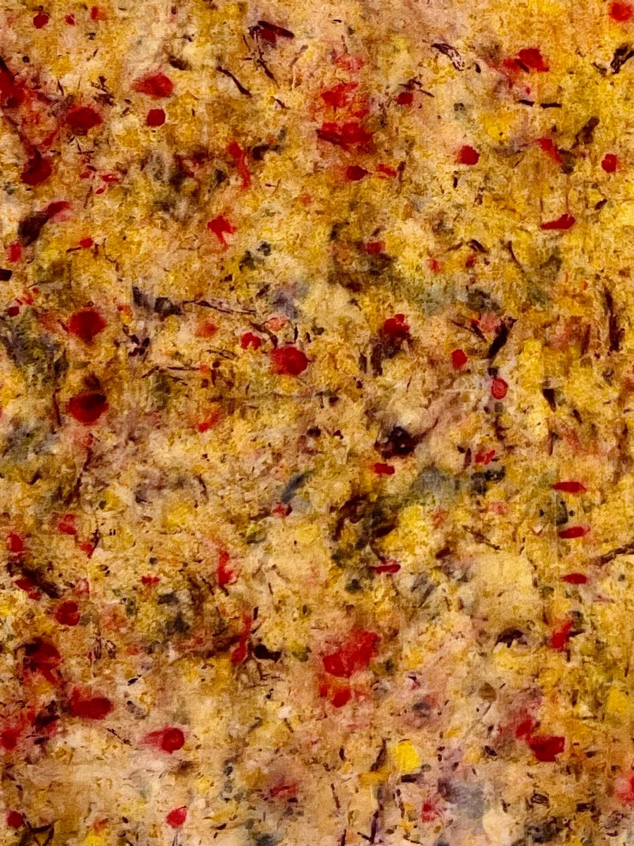 clamor #1 _ pañuelo de seda con estampación botánica / 45x45 cm.