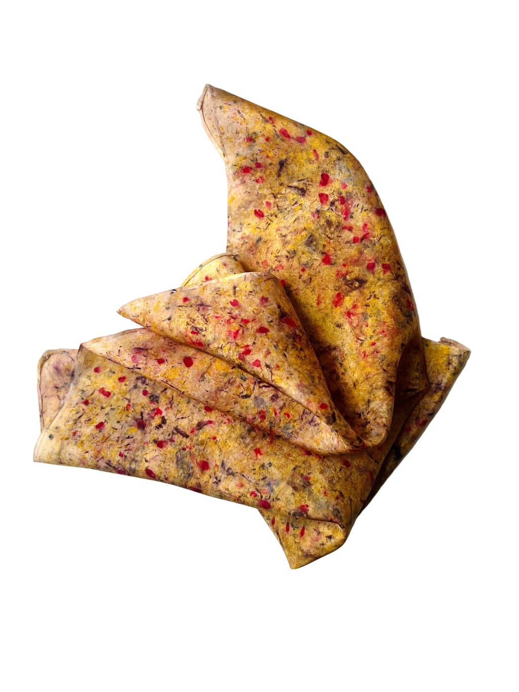 clamor #1 _ pañuelo de seda con estampación botánica / 45x45 cm.