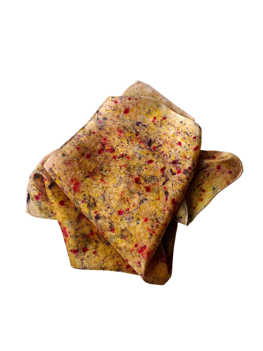 clamor #1 _ pañuelo de seda con estampación botánica / 45x45 cm.