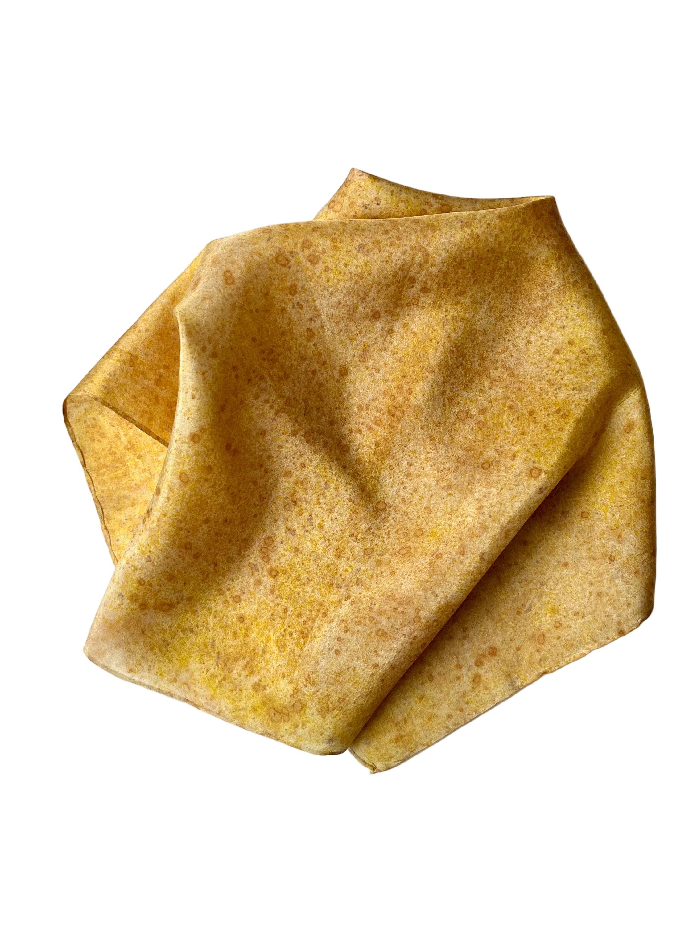 sobremesa #1 _ pañuelo de seda con estampación botánica / 45x45 cm.