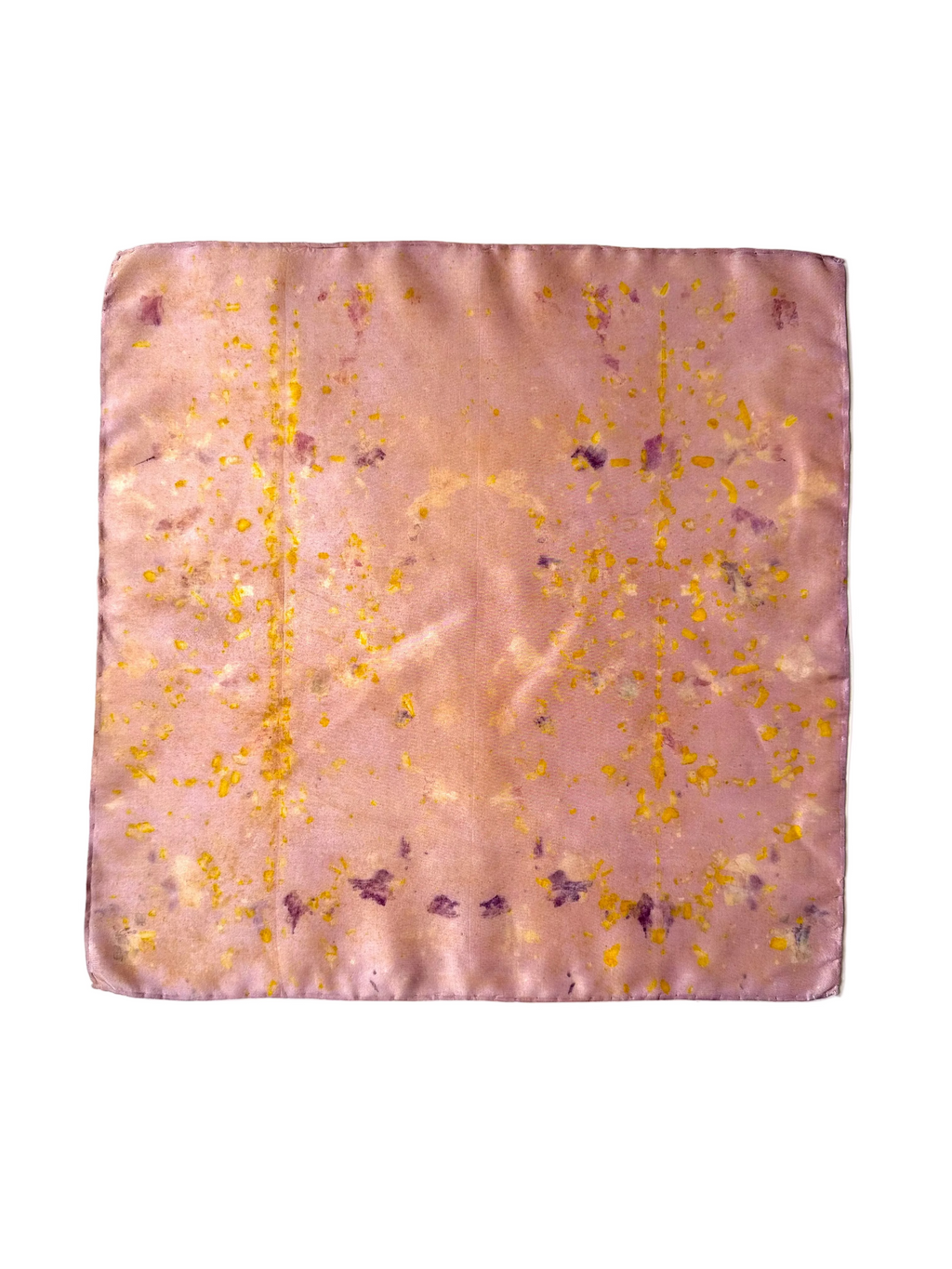 fulgor #1 _ pañuelo de seda con estampación botánica / 45x45 cm.