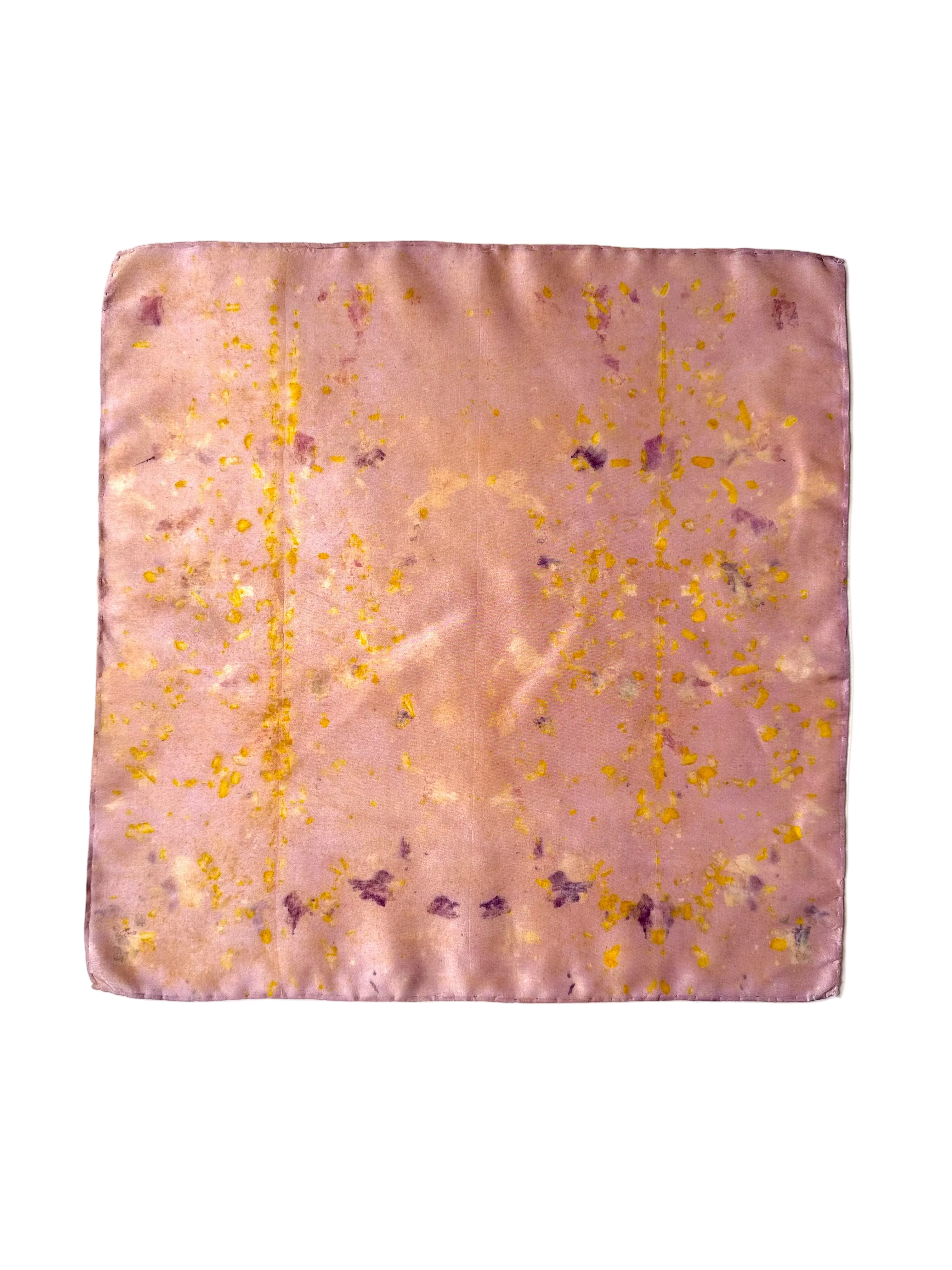 fulgor #1 _ pañuelo de seda con estampación botánica / 45x45 cm.