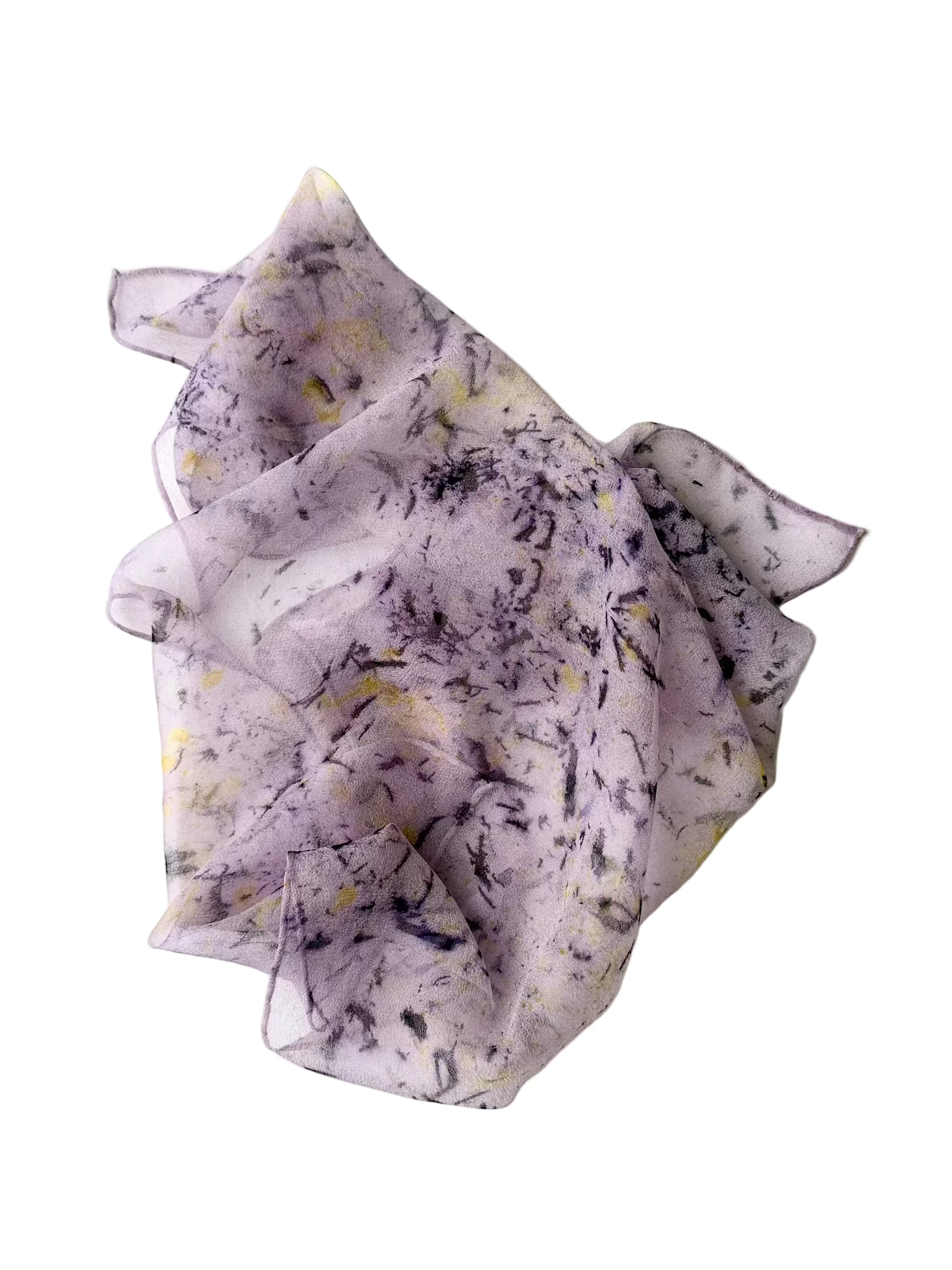 paseo #2 _ pañuelo de seda con tinte natural / 50x50 cm.