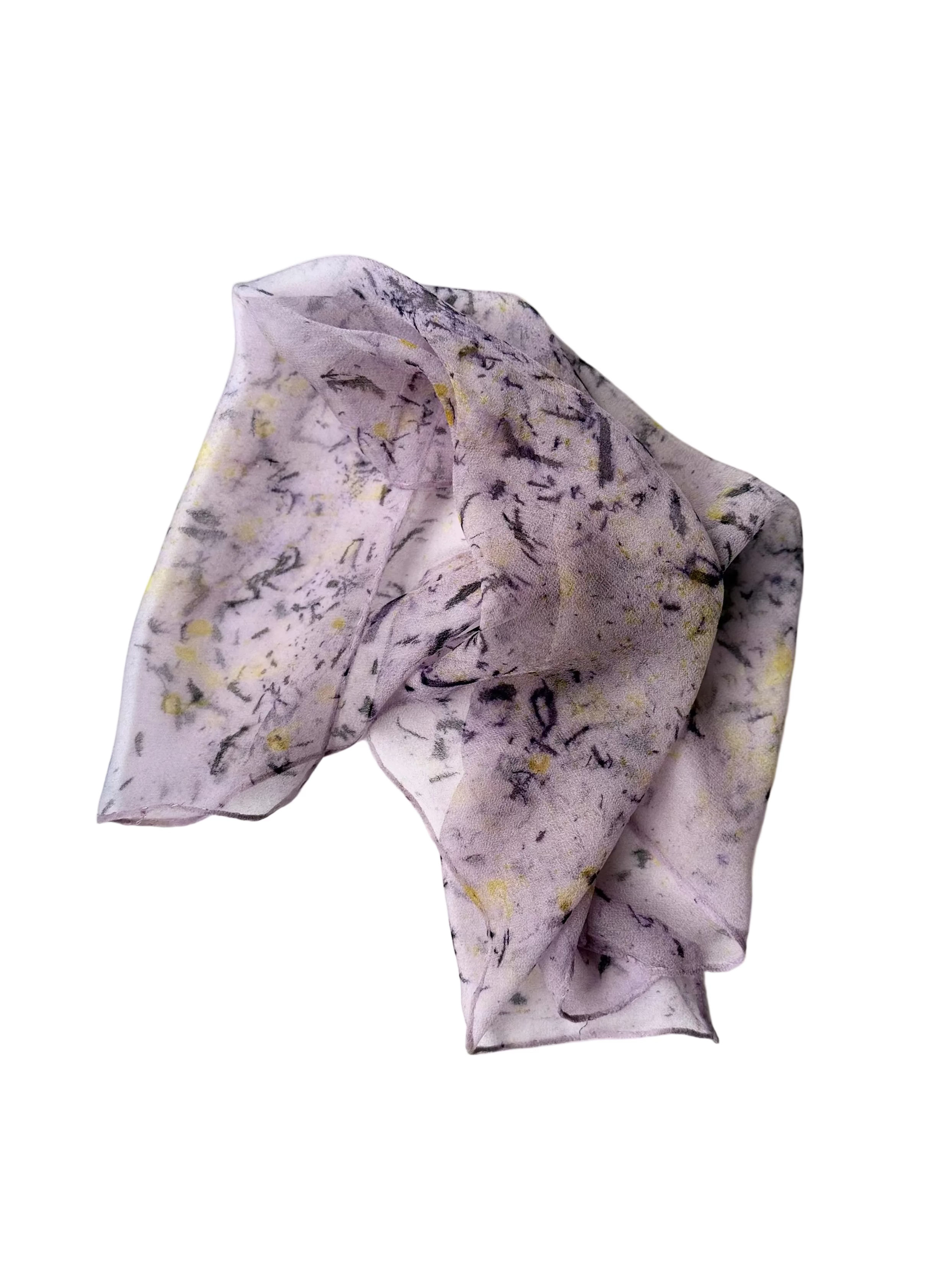 paseo #2 _ pañuelo de seda con tinte natural / 50x50 cm.