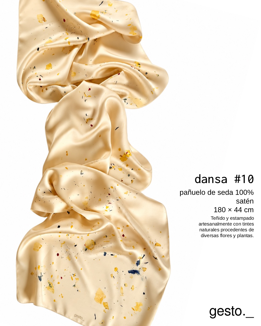 dansa _ pañuelo de seda con estampación botánica / varios modelos