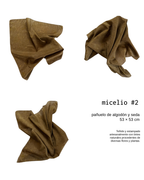 micelio _ pañuelo de seda con estampación botánica / varios modelos