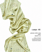 campo _ pañuelo de seda con estampación botánica / varios modelos