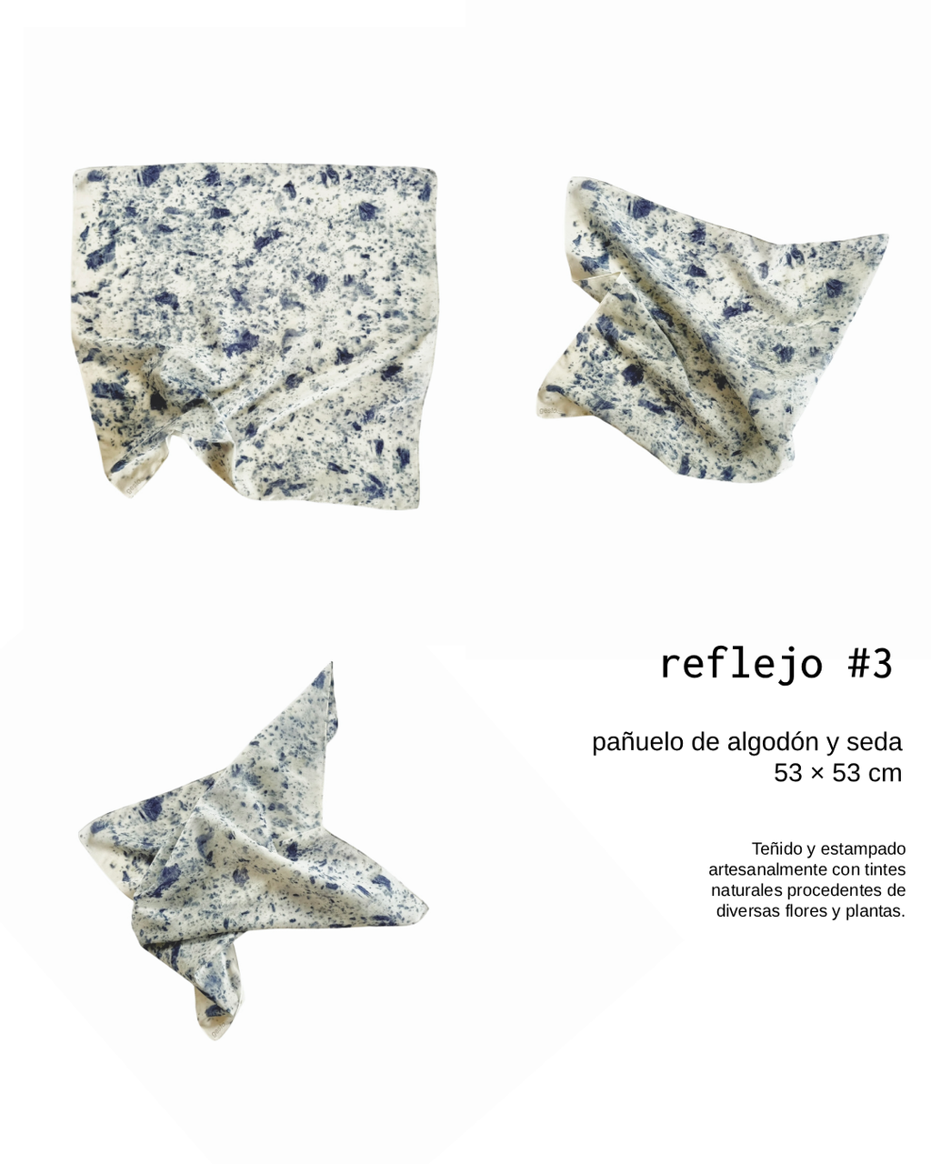 reflejo _ pañuelo de seda con estampación botánica / varios modelos