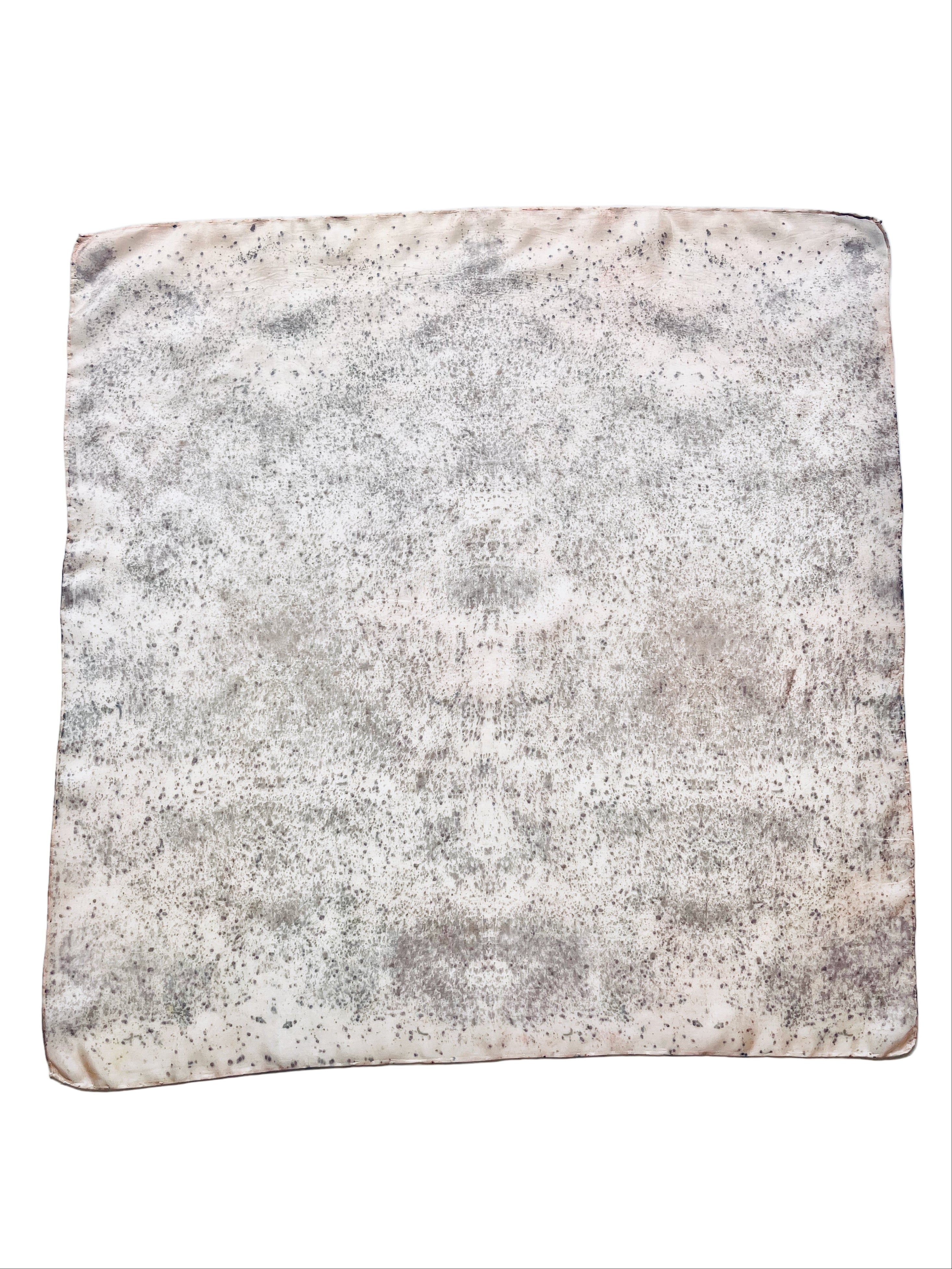 tintineo #1 _ pañuelo de seda con estampación botánica / 70x70 cm.