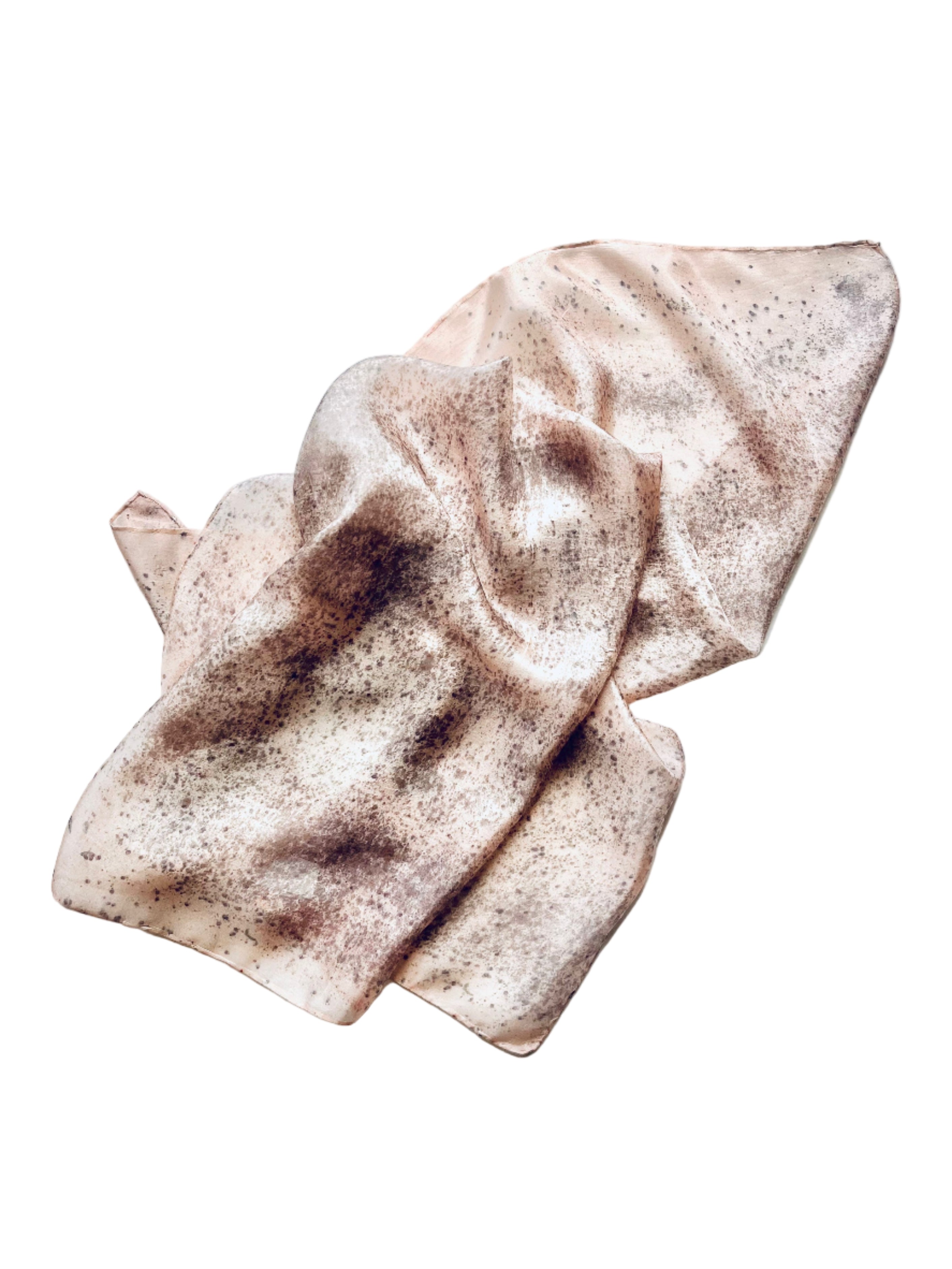 tintineo #1 _ pañuelo de seda con estampación botánica / 70x70 cm.