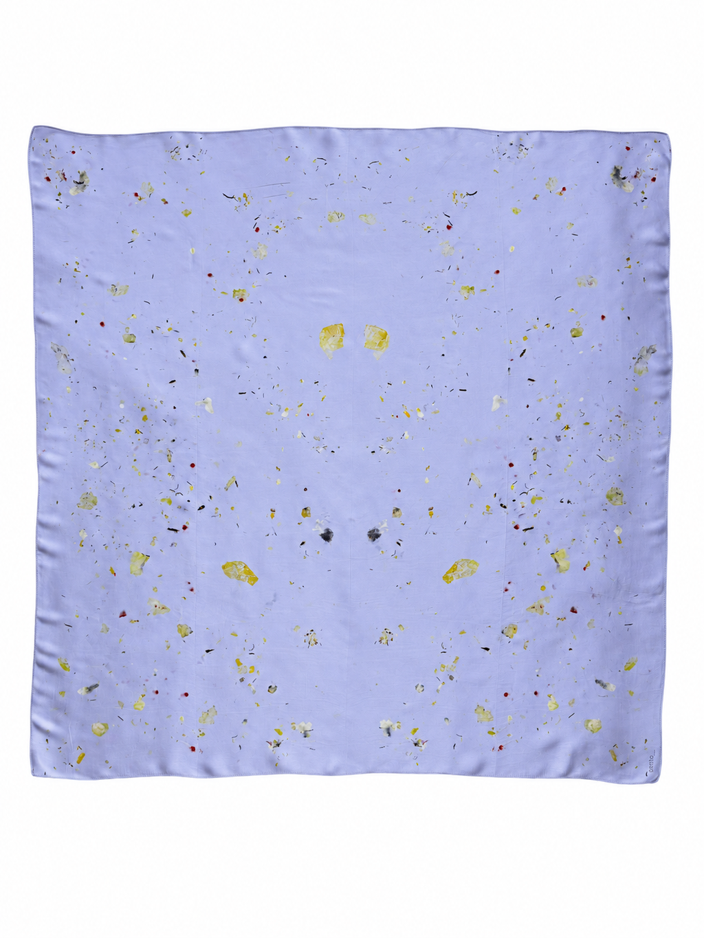 aire #4 _ pañuelo de seda con estampación botánica / 90x90 cm.