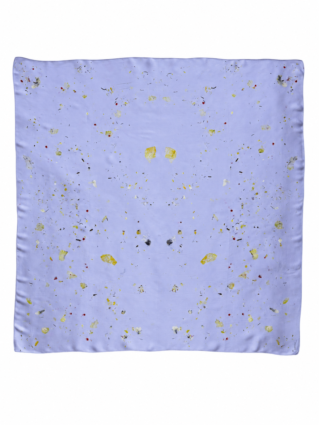 aire #4 _ pañuelo de seda con estampación botánica / 90x90 cm.