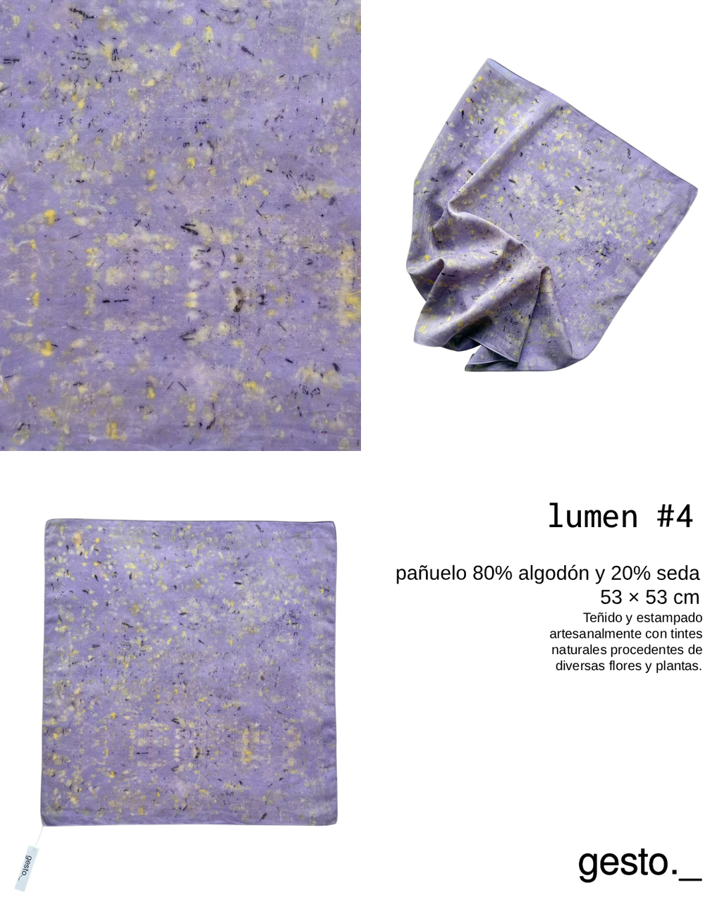 lumen _ pañuelo de seda con estampación botánica / varios modelos