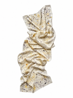 polen #7 _ pañuelo de seda con estampación botánica / 180x44 cm.