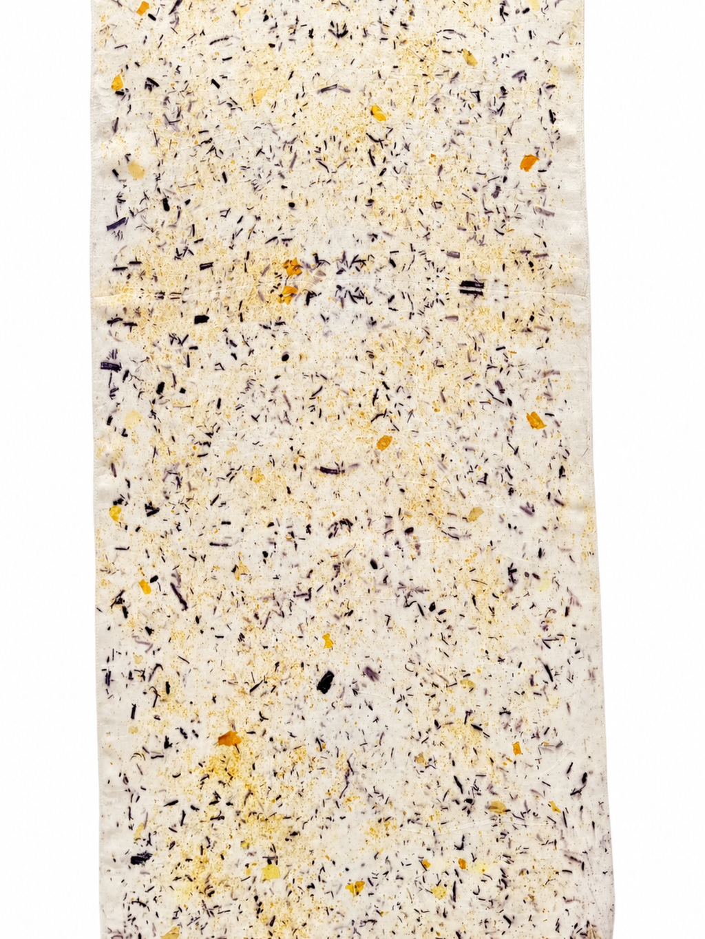 polen #7 _ pañuelo de seda con estampación botánica / 180x44 cm.