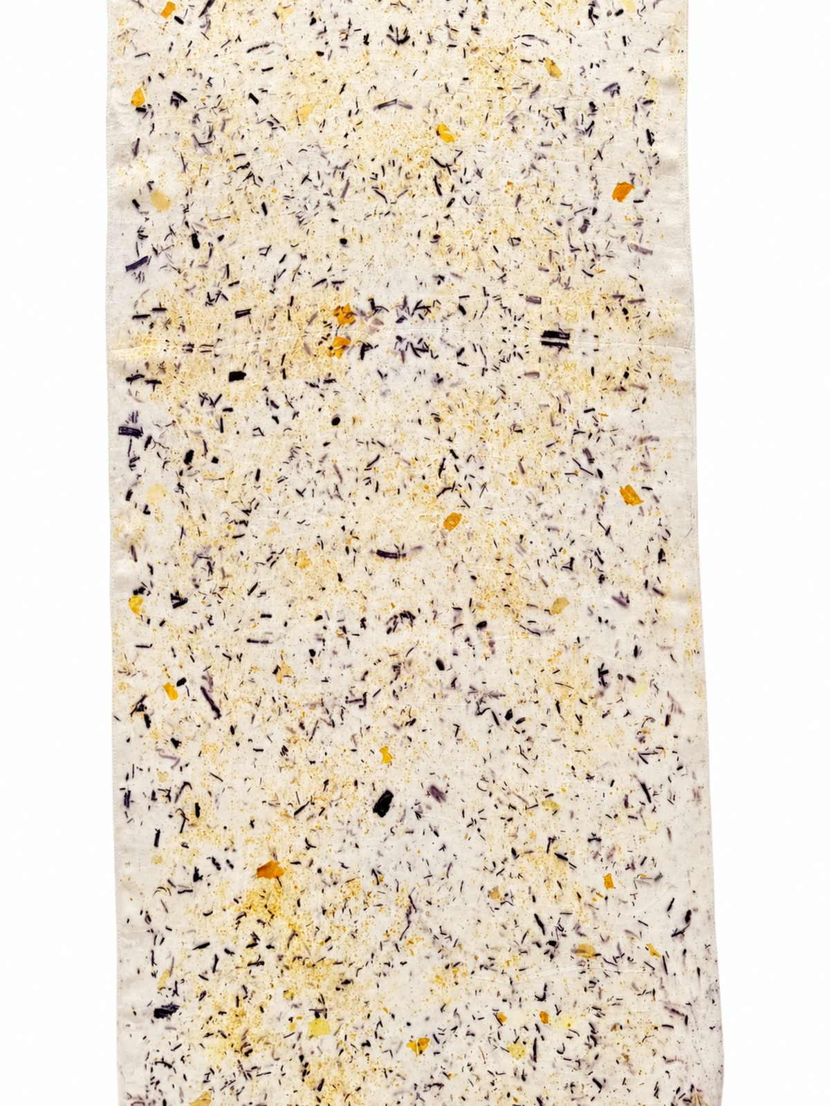 polen #7 _ pañuelo de seda con estampación botánica / 180x44 cm.